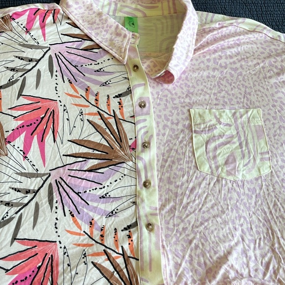 NWT Honeydew very soft button shirt and short pajama set size large - Picture 5 of 14